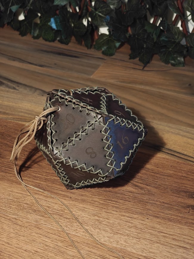 D20 tasje donkerbruin - Afbeelding 2