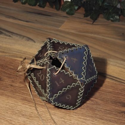D20 tasje donkerbruin