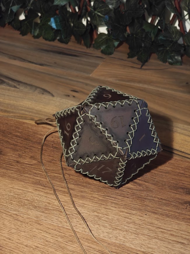 D20 tasje donkerbruin - Afbeelding 3