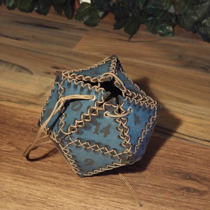 D20 tasje blauw