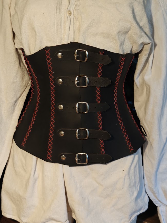 Zwart onderborst corset maat M - Afbeelding 2