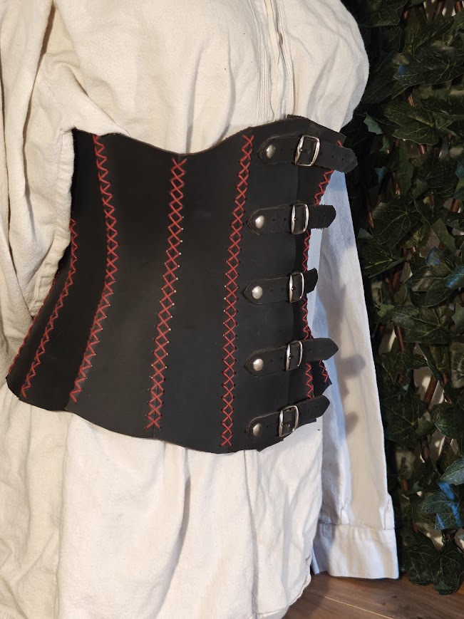 Zwart onderborst corset maat M - Afbeelding 3