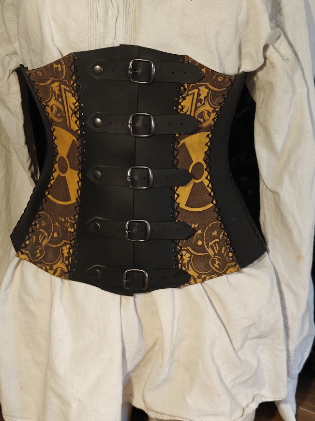 Onderborst corset apocalyps maat M - Afbeelding 2
