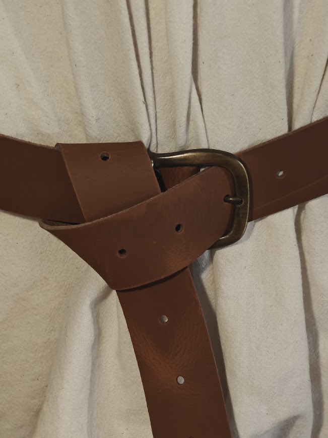 Mid Bruine leren riem - Afbeelding 4