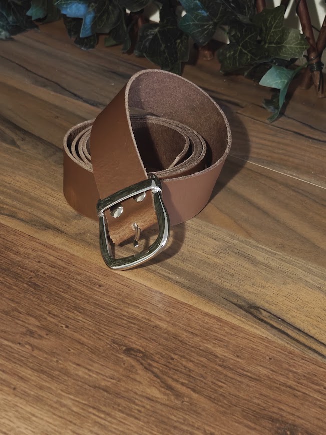 Mid Bruine leren riem - Afbeelding 5